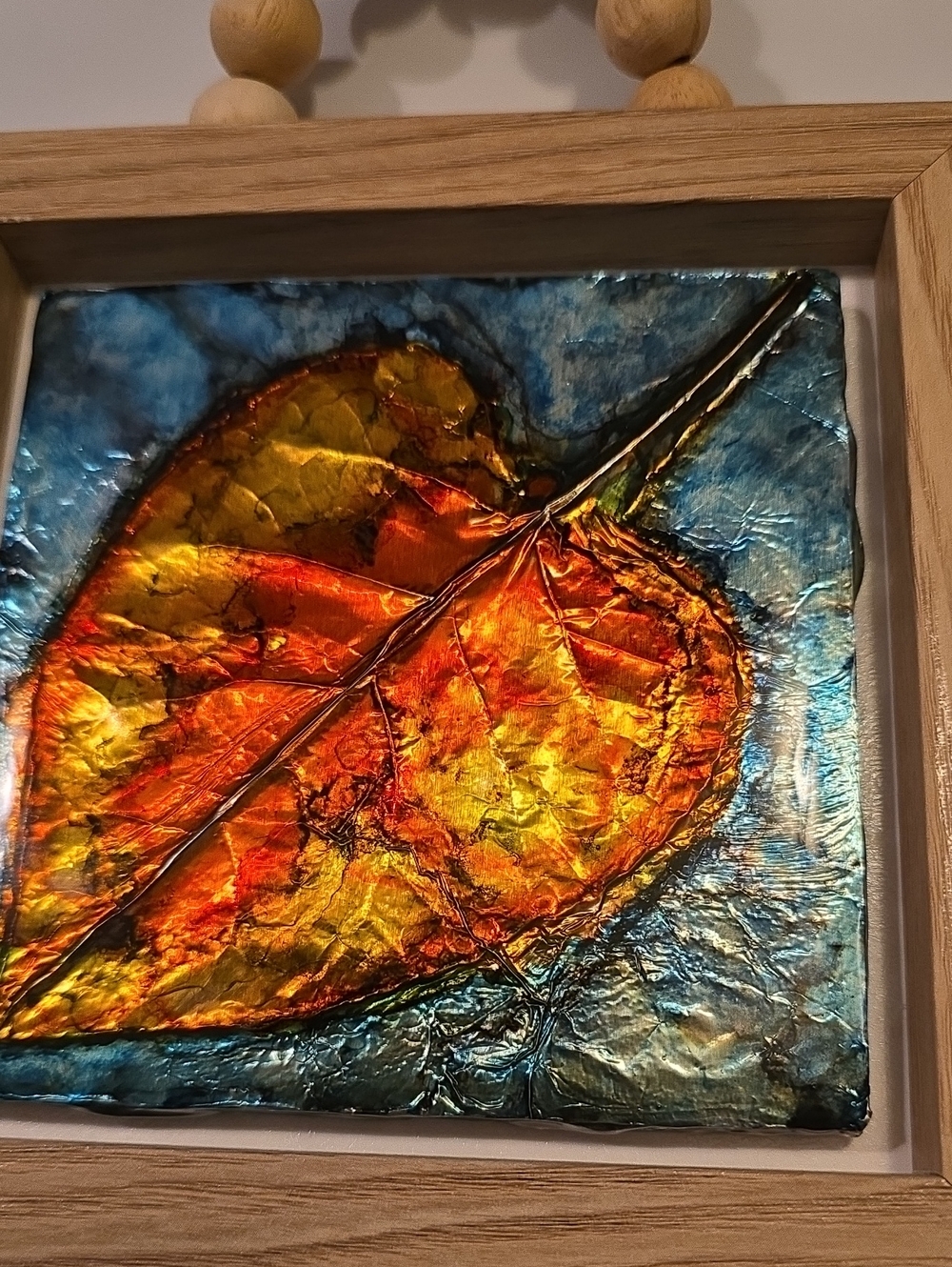 Embossed Alcohol Ink Leaves - Picture 2 of 3